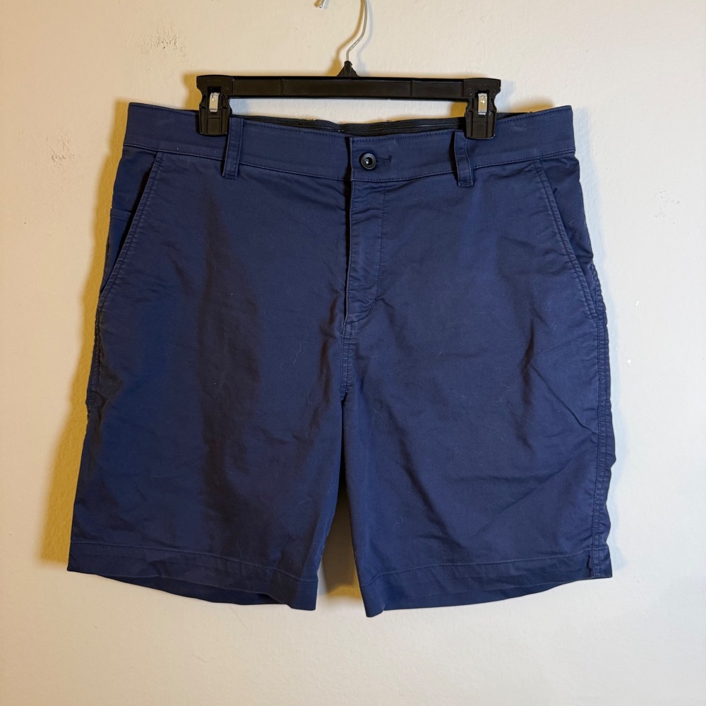 Nike Dri-FIT Mens Navy Blue Standard Fit Golf Chino Shorts Size 34 Stretch